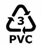 PVC merkinnällä merkityt tuotteet ovat polltokelpoista jätettä.